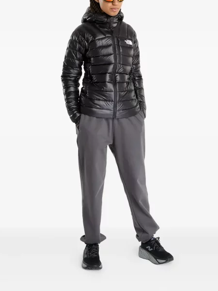 Geacă cu puf The North Face cu glugă negru