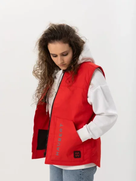 Жилет з утеплювачем HAUBERT бавовна/поліестер червоний