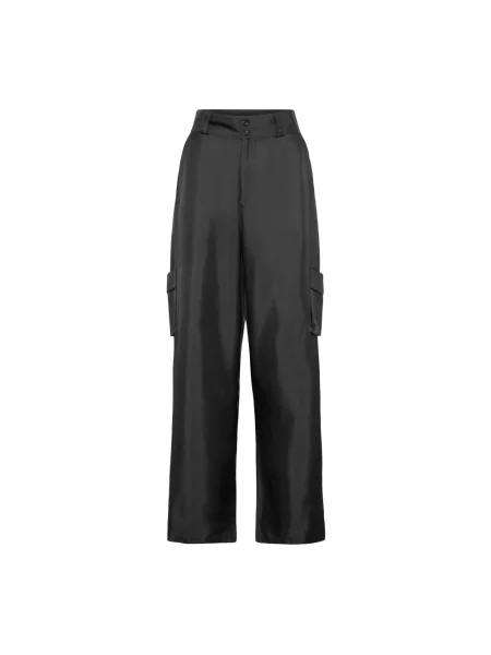 Jedwabne spodnie cargo Envelope 1976 czarne