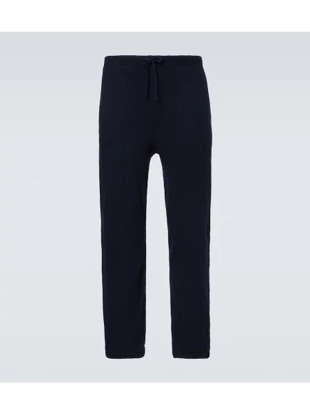 Pantaloni Polo Ralph Lauren tricotate albastru