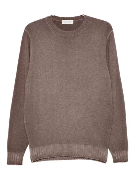 Pulover Filippo De Laurentiis cu decolteu rotund maro