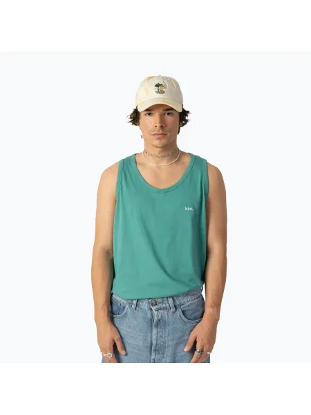 Tricou pentru bărbați Kaotiko Tank Top Nathan sea green verde