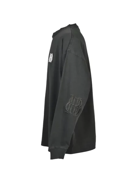 Lung tricou Breath cu autograf negru