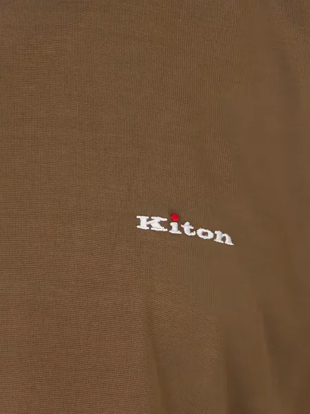 Μπλούζα Kiton με κέντημα καφέ