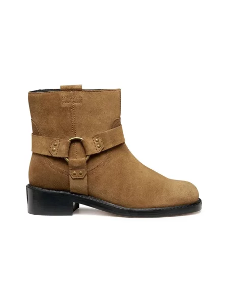 Buty do kostki Geox skórzane brązowe