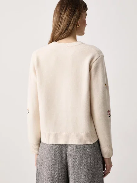 Saint Barth sweter wełniany beżowy