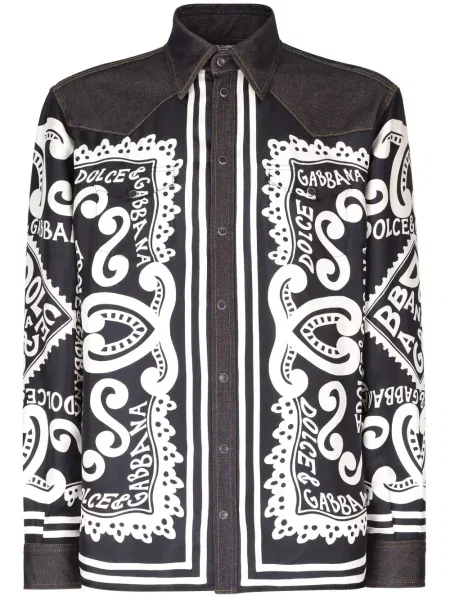 Košulja Dolce & Gabbana s printom crna