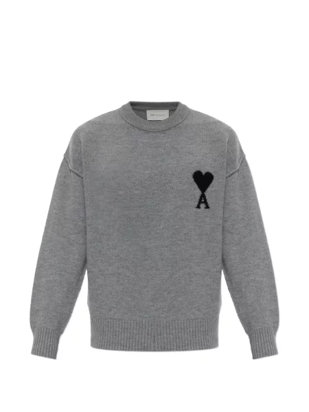 Sweter Ami Paris szary