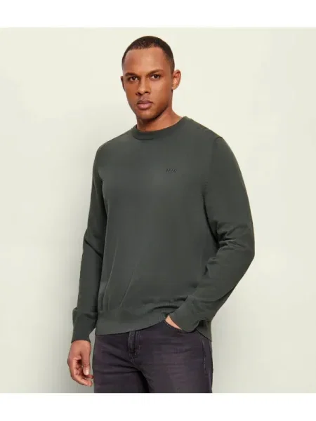 BOSS BLACK Pulover Upacas-L negru