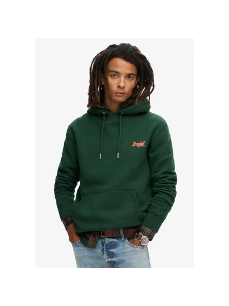 Bluza z kapturem Superdry zielona