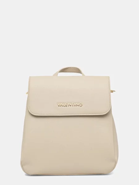 Раница Valentino Bags WEST RE дамска малък с изчистен дизайн бежово