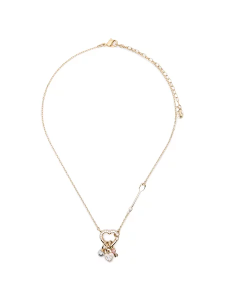 Pandantiv Swarovski cu motiv cu inimi auriu