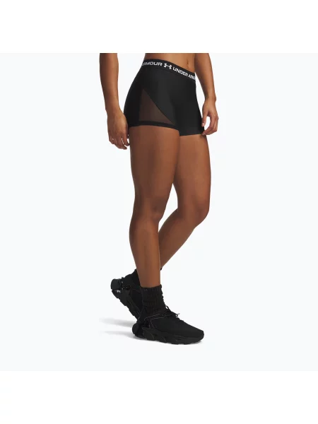 Тренувальні шорти Under Armour HeatGear Mesh Shorty ultimate black/white білі