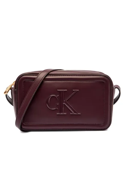 Geantă Calvin Klein Bold Ck Camera Bag Vișiniu violet