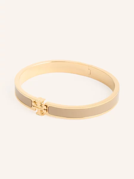 Tory Burch Náramek Kira zlatá béžová