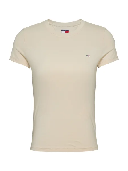 Tommy Jeans Majica Slim Fit bež