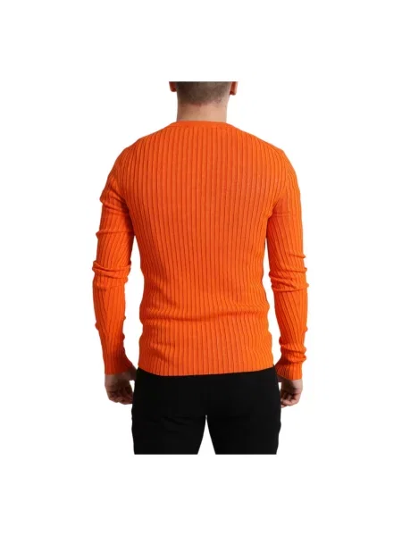 Sweter Dolce And Gabbana pomarańczowy