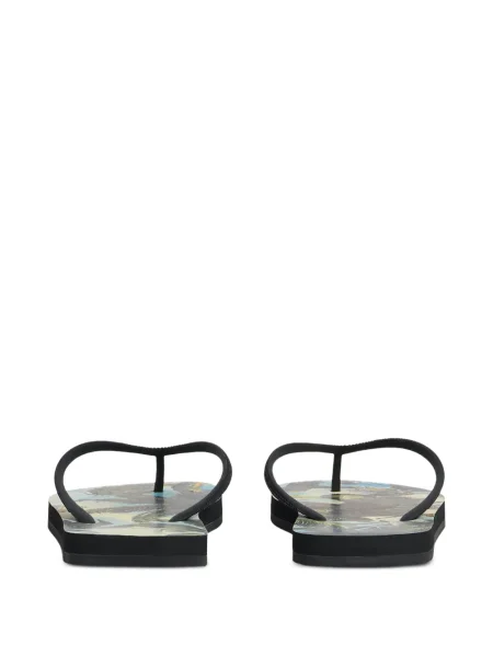 Șlapi Dsquared2 cu imagine negru