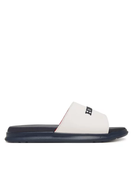 Klapki Tommy Hilfiger białe