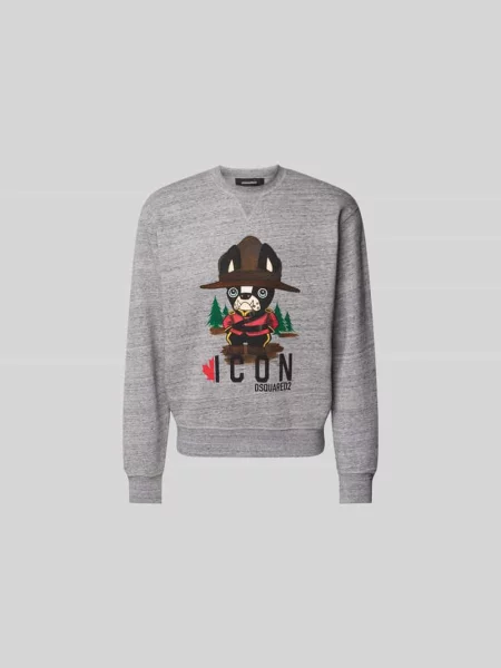 Bluza z nadrukiem z logo Dsquared2