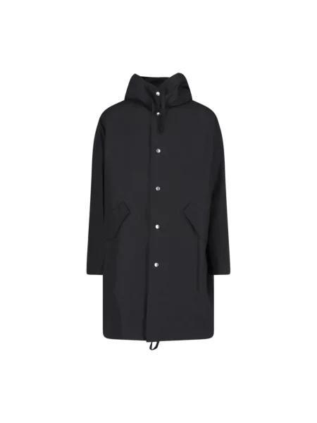 Parka Jil Sander z logo czarna
