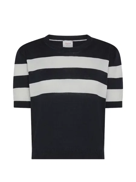 Tricou cu dungi Cruna cu dungi albastru