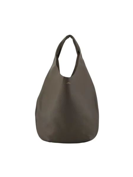 Torebka hobo A.p.c. skórzana brązowa