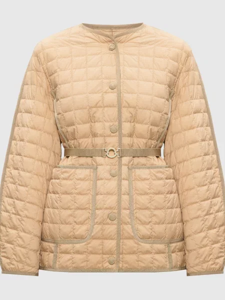 Пухова стьобана куртка Alleuze Moncler бежева