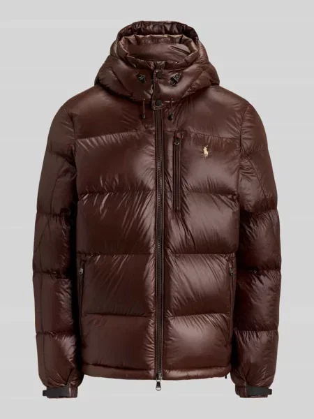 Kurtka puchowa Polo Ralph Lauren pikowana brązowa