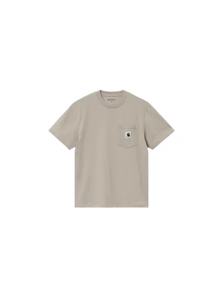 Carhartt WIP W S/S Pocket T-Shirt Kobiety Koszulki Carhartt WIP Size: M brązowy
