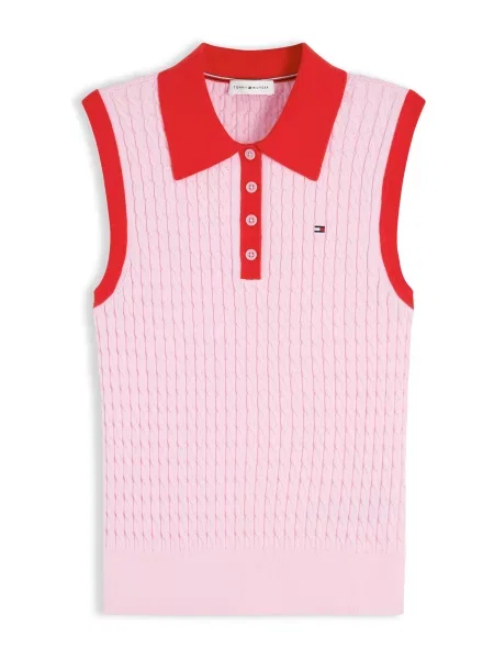 TOMMY HILFIGER Kardigany růžová červená