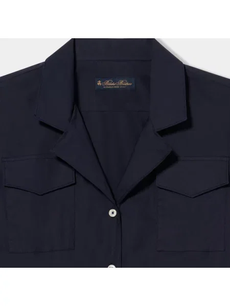 Sukienka koszulowa Brooks Brothers niebieska