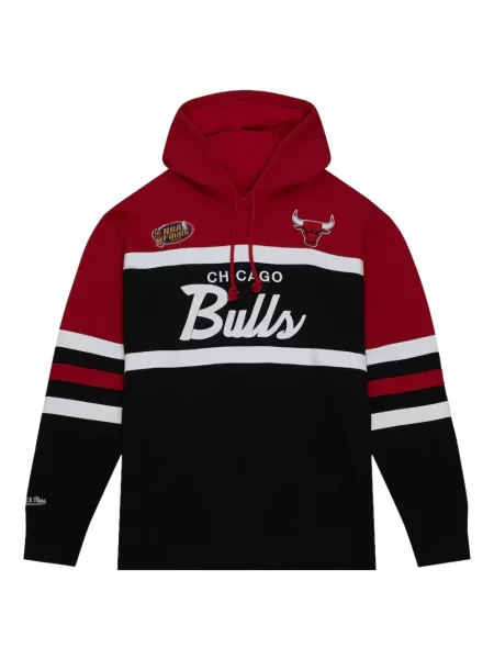 Pulover Mitchell & Ness cu glugă negru