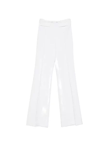 Pantaloni Elisabetta Franchi evazate alb