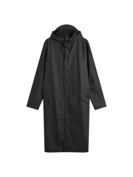 Rains kurtka Longer Jacket przejściowa czarny