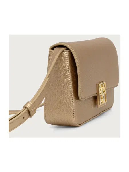 Armani Exchange torebka crossbody z imitacji skóry żółta