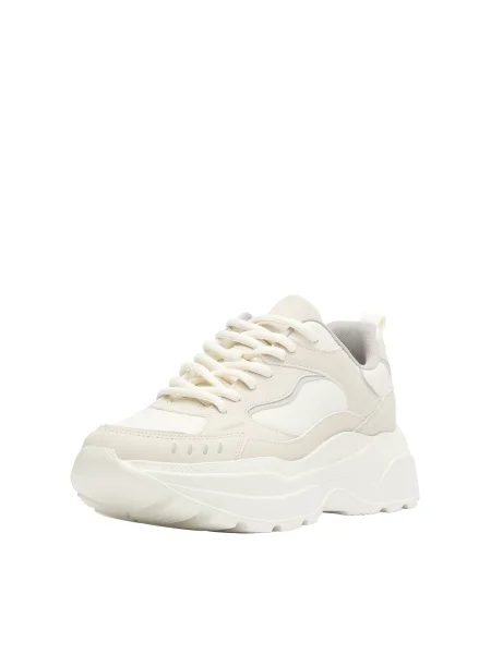 Pull&Bear Nizke superge DEPORTIVO VOLUMEN kremna / svetlo bež