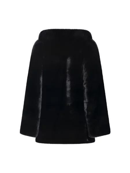 Kurtka Yves Salomon z kapturem kopertowa czarna