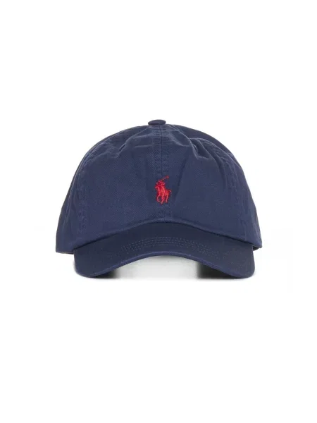 Polo Ralph Lauren czapka z daszkiem z aplikacją niebieska