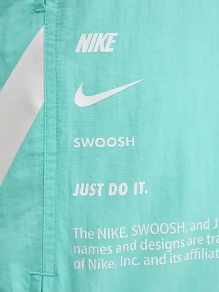 Cu centură slip de baie Nike din jacard cu dungi roz
