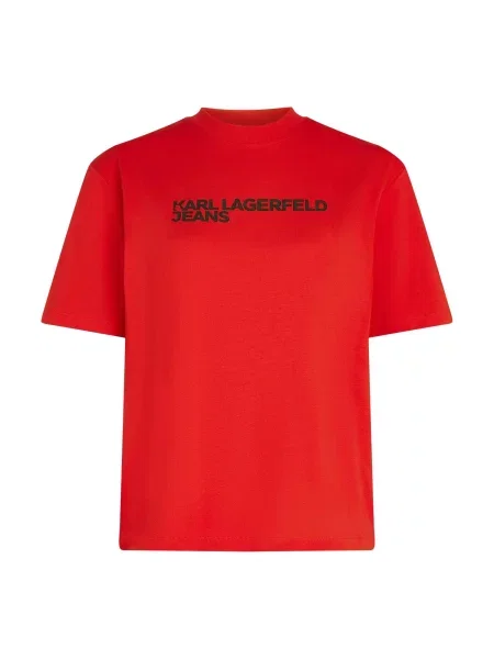 KARL LAGERFELD JEANS Tricou roșu negru