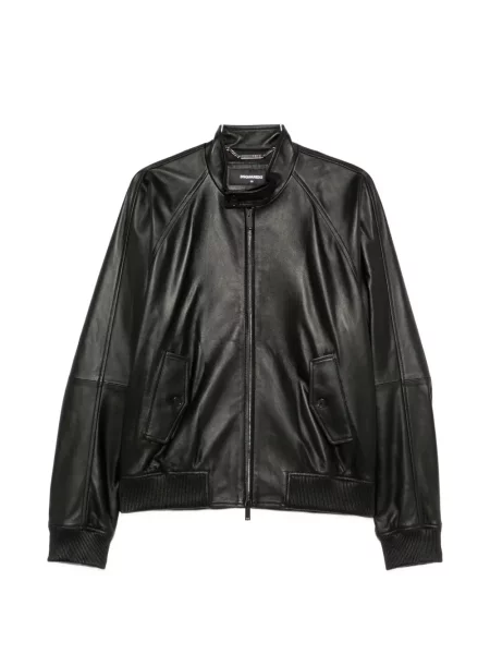 Geanta de piele Dsquared2 negru