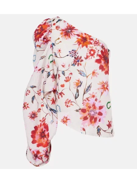 Top Dorothee Schumacher de in cu model floral cu un umăr gol