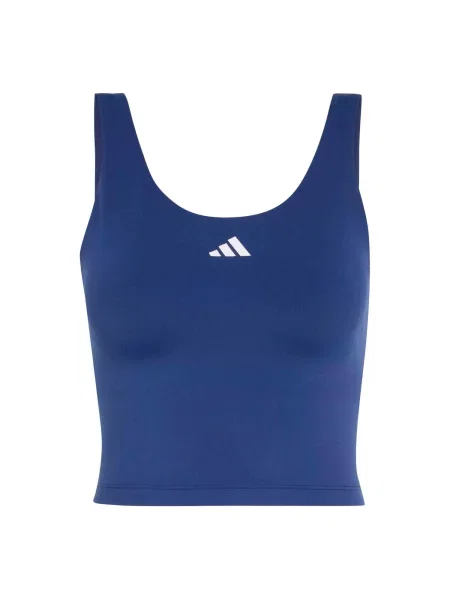 ADIDAS PERFORMANCE Sport top Studio All Me albastru închis alb