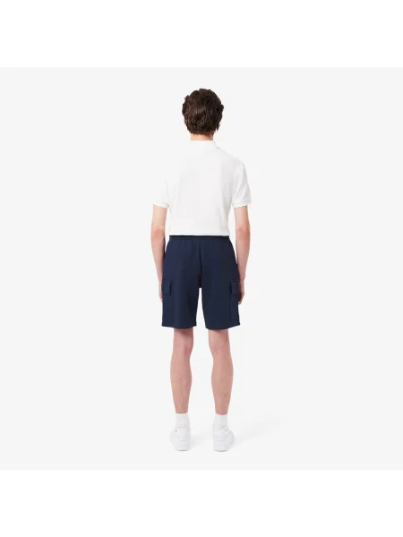 Lacoste Szorty Cargo Z Polaru granatowy