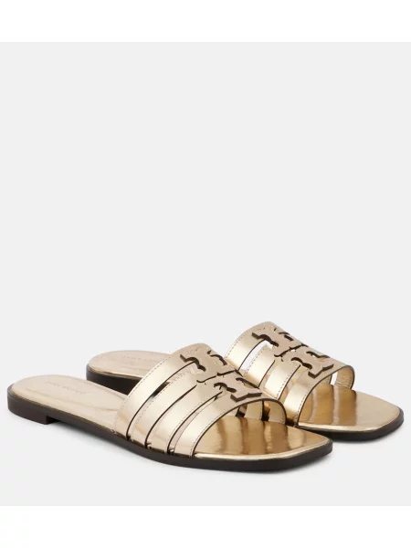 Sandale Tory Burch din piele auriu