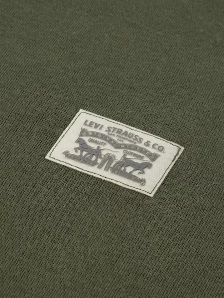 Суичър с качулка Levi's® зелено