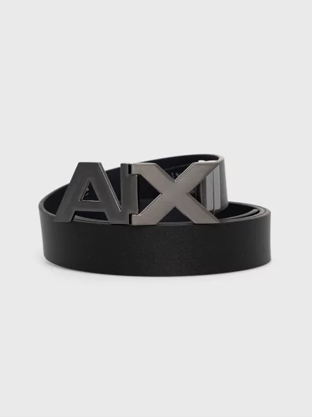 Кожен колан Armani Exchange мъжки черно