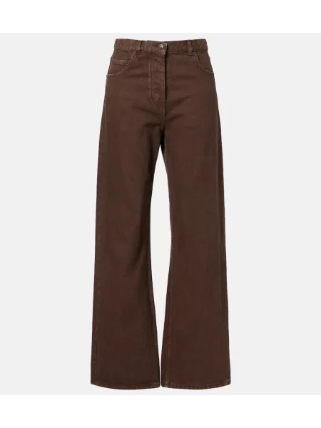 Blugi The Row cu picior lat maro