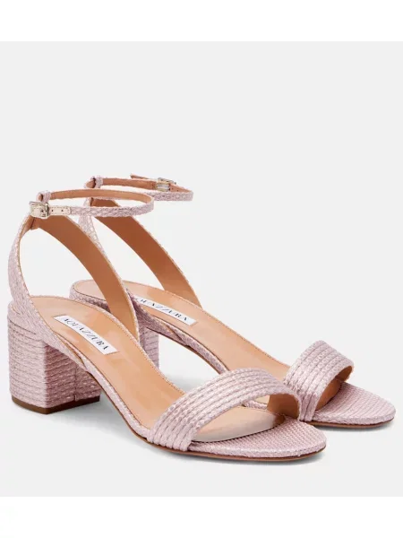 Sandale Aquazzura slingback roz